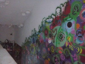 Reuzenslakken aan het plafond