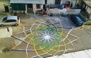 Piazza del Campidoglio op originele wijze nagebootst