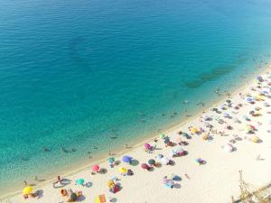 Het aanlokkelijke strand van Tropea.