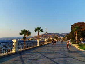 De boulevard van Reggio Calabria.