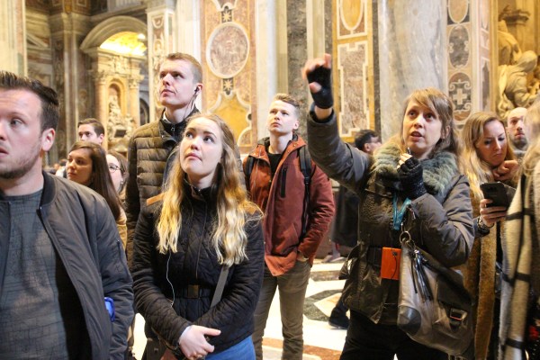 Rondleiding in de Sint-Pieter voor Fontys Hogeschool Tilburg
